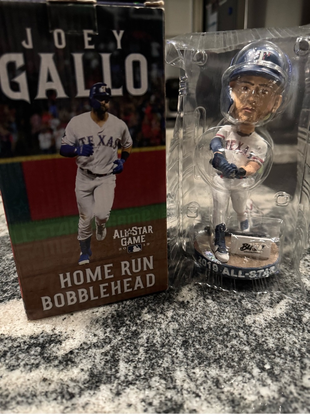 Joey Gallo Home Run Bobblehead - White and Blue Baseball Player Figure